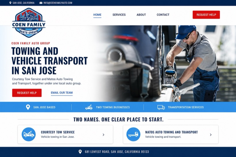 Auto service website concept by SolvSite