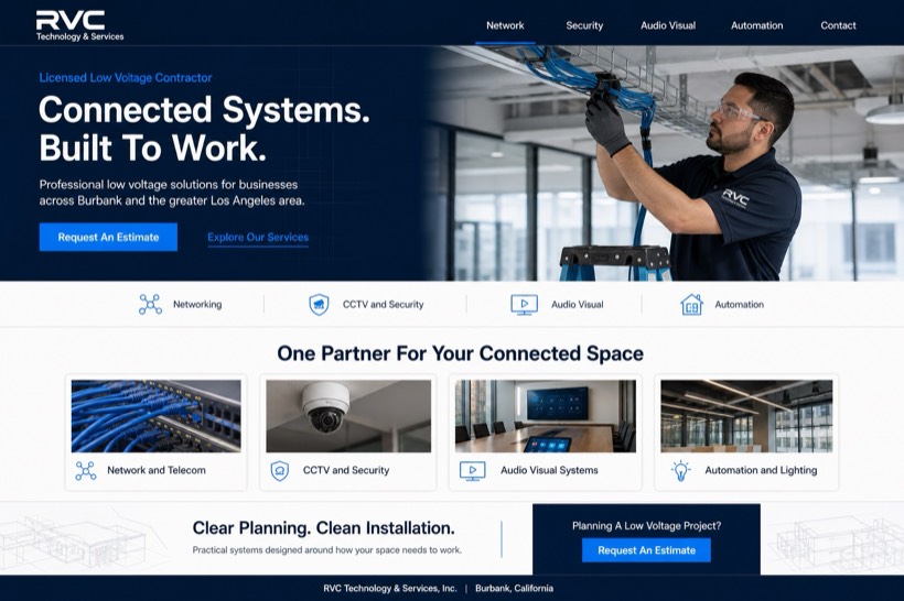 RVC Technology website concept by SolvSite
