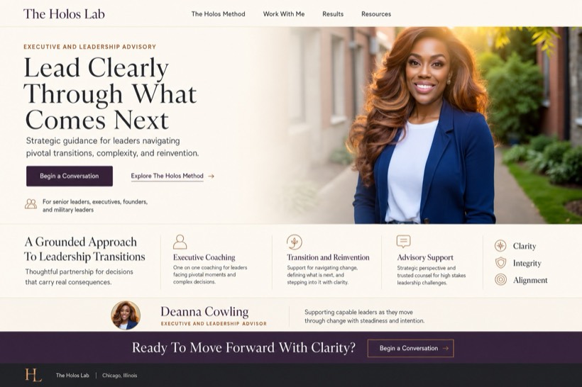 The Holos Lab website concept by SolvSite
